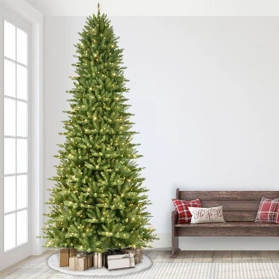 9ft Pre-lit Full Artificial Christmas Tree Forest Fir - Puleo 3 9ft Pre-lit Full Artificial Christmas Tree Forest Fir - Puleo