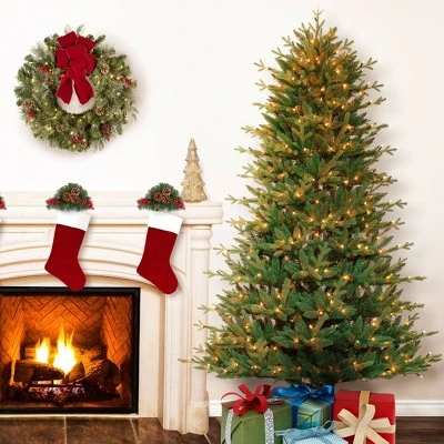 Haute Decor 7ft Pre-Lit Spruce Full Artificial Christmas Tree Cardona Blue - Haute Décor 4 Haute Decor 7ft Pre-Lit Spruce Full Artificial Christmas Tree Cardona Blue - Haute Décor - Image 2