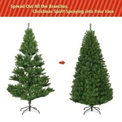 Costway Pre-Lit Artificial Christmas Tree 5Ft Hinged 150 LED Lights 11 Costway Pre-Lit Artificial Christmas Tree 5Ft Hinged 150 LED Lights -Northlight Christmas Store GUEST 7d91ebbf bdef 459a 9589 affe27c791d5