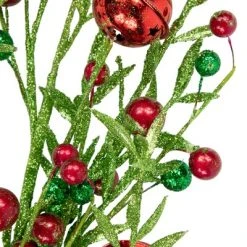 Northlight 32" Green and Red Jingle Bells and Berry Artificial Glitter Christmas Spray 7 Northlight 32" Green and Red Jingle Bells and Berry Artificial Glitter Christmas Spray -Northlight Christmas Store GUEST 7da59395 e582 4881 a405 361f7ed79207