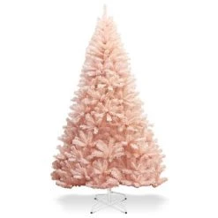 Costway 6ft/7ft Pink Christmas Tree Hinged Full Fir Tree Metal Season -Northlight Christmas Store GUEST 7dc7a4ff c075 4a5a a0c9 f333638e5708