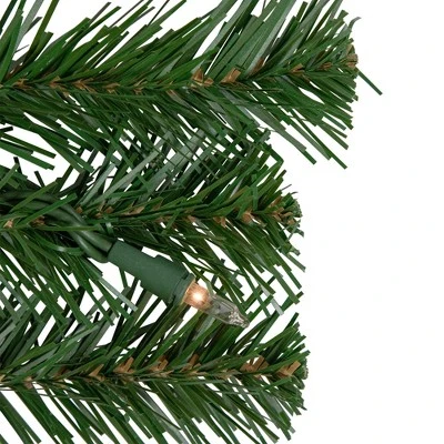 Northlight 6ft Pre-Lit Decorated Red and Gold Artificial Christmas Garland, Clear Lights 3 Northlight 6ft Pre-Lit Decorated Red and Gold Artificial Christmas Garland, Clear Lights