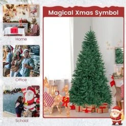 Costway 7.5FT Hinged Christmas Tree Unlit Artificial Xmas Decoration w/ 2254 Branch Tips 19 Costway 7.5FT Hinged Christmas Tree Unlit Artificial Xmas Decoration w/ 2254 Branch Tips -Northlight Christmas Store GUEST 7e496b98 8ab5 47d9 8c34 49cc32cf9a04
