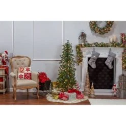 5ft Sterling Tree Company Flocked Alpine Tree Artificial Christmas Tree -Northlight Christmas Store GUEST 7e959897 f70e 4718 a2fb 46f95092bf52