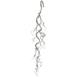 Sullivans Artificial Staghorn With Glitter Garland 35"L Silver