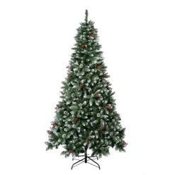 National Tree Company First Traditions Unlit Cullen Hinged Artificial Christmas Tree with Berries & Pinecones -Northlight Christmas Store GUEST 81e2363e 9e84 4dbe 8e87 d0271656fa7f