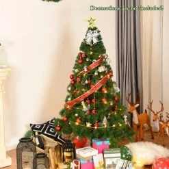 Costway 5Ft/6Ft/7Ft/8Ft Artificial PVC Christmas Tree W/Stand Holiday Season Indoor Outdoor Green -Northlight Christmas Store GUEST 822d7b98 9579 4903 9d7b 81bf2efa617f