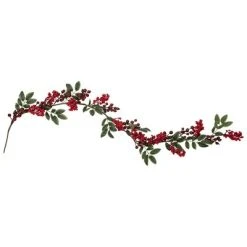 Northlight 5' x 2.25" Unlit Large and Small Berries with Leaves Christmas Garland -Northlight Christmas Store GUEST 824de623 7e11 4fd1 913f 74d94c16dbe7