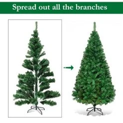 Costway Artificial PVC Christmas Tree W/Stand Holiday Season Indoor Outdoor Green -Northlight Christmas Store GUEST 826fec6c 9c0f 4ea9 a301 c98b9a82ded6
