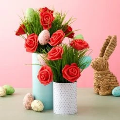 Juvale 100 Pack Red Foam Roses, 3 Inch Stemless Artificial Flowers for Crafts, Wall Decorations, Wedding Receptions, Faux Bouquets, Spring Decor -Northlight Christmas Store GUEST 830fa563 9c2c 428b b494 8f01140ec4d3