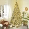 HOMCOM Prelit Artificial Christmas Tree Holiday Decoration with Snow Flocked Branches, Warm White LED Lights, Auto Open, Green 1 HOMCOM Prelit Artificial Christmas Tree Holiday Decoration with Snow Flocked Branches, Warm White LED Lights, Auto Open, Green -Northlight Christmas Store GUEST 83b7f782 2e65 4533 acd6 9ac3dc7668ff