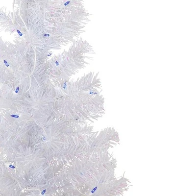 Northlight 4' Pre-lit Rockport White Pine Artificial Christmas Tree, Blue Lights 4 Northlight 4' Pre-lit Rockport White Pine Artificial Christmas Tree, Blue Lights - Image 2
