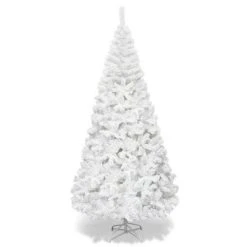 Costway 5Ft/6Ft/7Ft/8Ft Artificial PVC Christmas Tree W/Stand Holiday Season Indoor Outdoor White -Northlight Christmas Store GUEST 861f2770 1de1 46df bfa1 4233bbcb314c