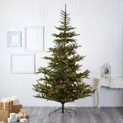 Nearly Natural 9-ft Layered Washington Spruce Artificial Christmas Tree with 750 Clear LED Lights and 2055 Bendable Branches -Northlight Christmas Store GUEST 8626cf09 edd9 44cb 8d73 666d026a5d28