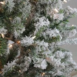 Northlight 7' Prelit Artificial Christmas Tree Flocked Balsam Pine - Clear Lights -Northlight Christmas Store GUEST 881ad014 5fbc 4d0f 99a5 989acefb8a48