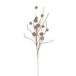 Vickerman 33" Ball and Coin Glitter Twig Spray -Northlight Christmas Store GUEST 8866deb3 c457 4c23 84db ffd740378081