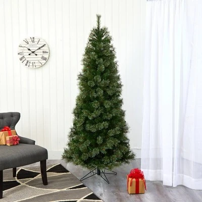 6.5ft Nearly Natural Pre-Lit Cashmere Artificial Christmas Tree Warm White Lights 9 6.5ft Nearly Natural Pre-Lit Cashmere Artificial Christmas Tree Warm White Lights - Image 7