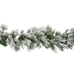 Northlight 9' x 14" Flocked Rosemary Emerald Angel Pine Artificial Christmas Garland - Unlit -Northlight Christmas Store GUEST 8a12056f d185 4a90 b268 c5522a068dab