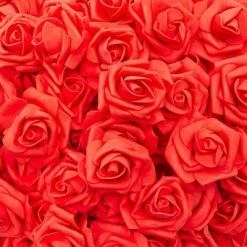 Bright Creations 200 Pack Fake Red Roses, 2 Inch Stemless Foam Flowers for Wall Decorations, Wedding Receptions, Faux Bouquets, Spring Decor -Northlight Christmas Store GUEST 8bc07316 ed03 4c5d bc45 189fe6bce7c6