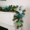 Northlight 6' x 9" Unlit Blue/Silver Peacock and Poinsettia Artificial Christmas Garland -Northlight Christmas Store GUEST 8c154fd2 5d0f 49ce 9ffa 7e64e9b7f969