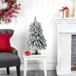 2ft Nearly Natural Pre-Lit Flocked Grand Alpine Artificial Christmas Tree Clear Lights -Northlight Christmas Store GUEST 8ccfda91 f8d1 4ab3 b453 af3189d280b1