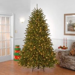 National Tree Company Pre-Lit Full Dunhill Fir Artificial Christmas Tree Clear Lights -Northlight Christmas Store GUEST 8dc53054 e322 4e40 8187 2b08f544ba60