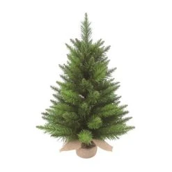 Transpac Artificial 24 in. Green Christmas Spruce Tree in Bag