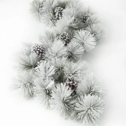 Sullivans 6' Flocked Pine & Cone Artificial Garland 72"L Green -Northlight Christmas Store GUEST 8ff55269 bf4d 449e a60d 18e4379bee0a