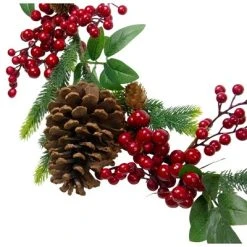 Northlight 5' x 4.75" Unlit Artificial Berries, Leaves and Pine Cones Christmas Garland -Northlight Christmas Store GUEST 902c8d15 b949 4609 8a93 1c0f377ae50e