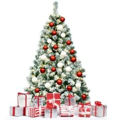 Tangkula Pre-lit Artificial Hinged Christmas Pine Tree Snow Flocked Decoration Tree 19 Tangkula Pre-lit Artificial Hinged Christmas Pine Tree Snow Flocked Decoration Tree -Northlight Christmas Store GUEST 90ac72b2 7bb8 4527 ac9e b49e4a144622