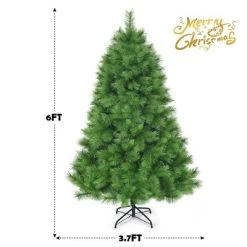 Tangkula Artificial Christmas Tree Pine Needles Xmas Tree with Metal Stand -Northlight Christmas Store GUEST 9120e841 a6bf 4468 9335 008e504716a2