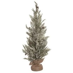 Transpac Artificial 36 in. Multicolor Christmas Relaxed Leaf Tree