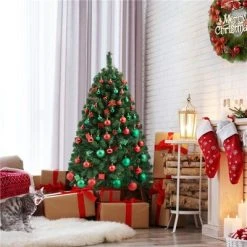 Yaheetech Hinged Spruce Artificial Christmas Tree Holiday Decoration with PVC Tips, Green -Northlight Christmas Store GUEST 93164821 db25 49a4 8c8b cbd35388f706