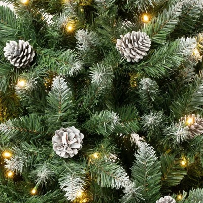 National Tree Company First Traditions 6' Pre-Lit LED Snowy Oakley Hills Artificial Christmas Tree Warm White Lights 4 National Tree Company First Traditions 6' Pre-Lit LED Snowy Oakley Hills Artificial Christmas Tree Warm White Lights - Image 2