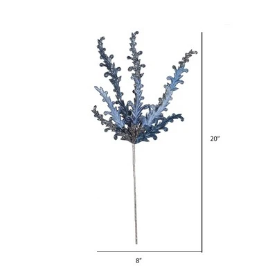 Vickerman 20" Petal Flower Aritificial Christmas Spray 4 Vickerman 20" Petal Flower Aritificial Christmas Spray - Image 2