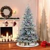 7.5ft Puleo Pre-Lit LED Flocked Full Bennington Fir Artificial Christmas Tree Clear Lights -Northlight Christmas Store GUEST 94756da3 1855 480e 8d99 8bf4683c38b1