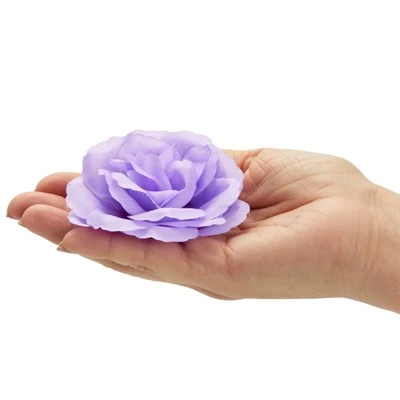 Bright Creations Juvale 50 Pack Light Purple Artificial Flowers for Decoration, 3 Inch Stemless Silk Cloth Roses for Wall Decor, Wedding Receptions, Spring Decor 7 Bright Creations Juvale 50 Pack Light Purple Artificial Flowers for Decoration, 3 Inch Stemless Silk Cloth Roses for Wall Decor, Wedding Receptions, Spring Decor - Image 5