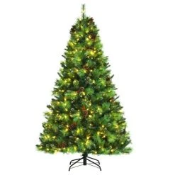 Costway 6ft7ft8ft Pre-lit Hinged Artificial Christmas Tree w/Pine Cones & Red Berries 25 Costway 6ft7ft8ft Pre-lit Hinged Artificial Christmas Tree w/Pine Cones & Red Berries -Northlight Christmas Store GUEST 95dd050c ff02 4674 ae97 98559fa232b6
