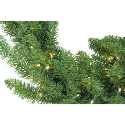 Northlight 25' x 18 Pre-Lit Buffalo Fir Commercial Artificial Christmas Garland - Warm White LED Lights 3 Northlight 25' x 18 Pre-Lit Buffalo Fir Commercial Artificial Christmas Garland - Warm White LED Lights
