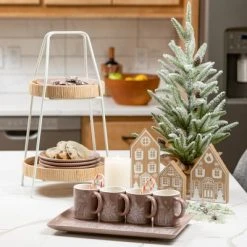 Sullivans Artificial Frosted Cedar Stem Multicolor 15"H -Northlight Christmas Store GUEST 9671acf5 3586 4c3a b095 cbe4664197e1