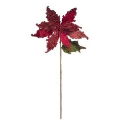 Vickerman 20" Pointed Pearl Poinsettia Aritificial Christmas Stem -Northlight Christmas Store GUEST 9841e0a6 1337 4b40 8d2f 34997559995b