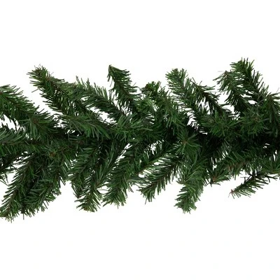Northlight 9' x 10" Unlit Green Canadian Pine Artificial Christmas Wreath 7 Northlight 9' x 10" Unlit Green Canadian Pine Artificial Christmas Wreath - Image 5