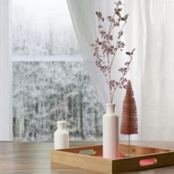 Northlight 37" Rose Gold Glittered Berries Artificial Christmas Spray