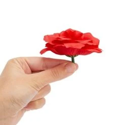 Bright Creations Juvale 50 Pack Red Artificial Silk Cloth Roses, 3 Inch Stemless Fake Flowers Roses for Wall Decorations, Wedding Receptions, Spring Decor -Northlight Christmas Store GUEST 98ba9b64 1af1 43aa a435 a98a815d62dd