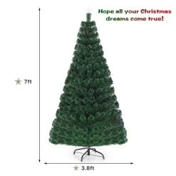 Costway Pre-Lit Fiber Optic Artificial Christmas Tree 280 Lights 7FT -Northlight Christmas Store GUEST 98e46b4b 2d0d 4368 baa2 edbb94ca5967