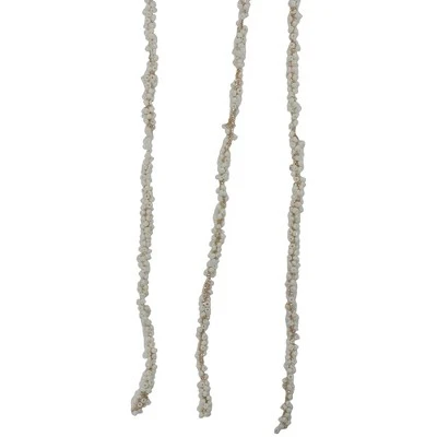 Northlight 25" Artificial Ivory Beaded Weeping Twig Christmas Spray 5 Northlight 25" Artificial Ivory Beaded Weeping Twig Christmas Spray - Image 3