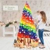 Costway 7FT Artificial Hinged Colorful Rainbow Full Fir Christmas Tree with 1213 Tips -Northlight Christmas Store GUEST 9bb7918b a6cb 4ac9 992b 2576ffdb979c