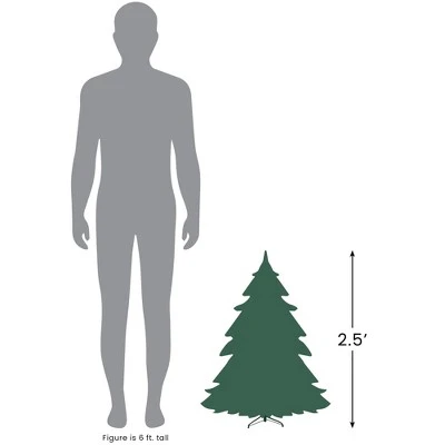 Northlight 28" Balsam Pine Medium Artificial Christmas Tree - Unlit 7 Northlight 28" Balsam Pine Medium Artificial Christmas Tree - Unlit - Image 5
