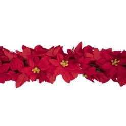 Northlight 6' x 3" Red Artificial Poinsettia Floral Christmas Garland - Unlit -Northlight Christmas Store GUEST 9c2ae84b 38ba 4372 b5c6 49ecc9efc15b
