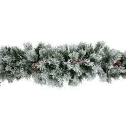 Northlight 6.75’ Unlit Flocked Pinecone Angel Pine Artificial Christmas Swag -Northlight Christmas Store GUEST 9cf66225 5ec1 4eb1 a2c4 ff02bdae7868